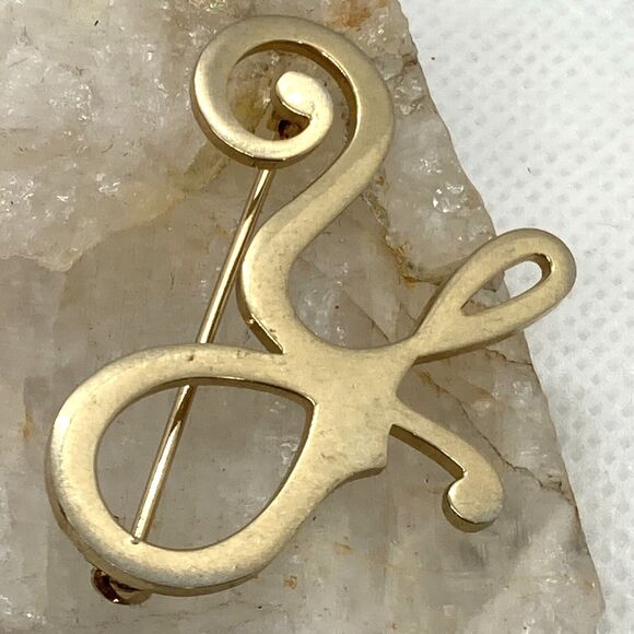 Vintage Lot of 5 Gold Tone Brooch Pin LC Golf Clubs JJ Face Rhinestone 2000 Y - Picture 8 of 16